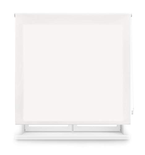 Blindecor Ara Estor enrollable translúcido liso, Blanco roto, 160 x 175 cm, Manual