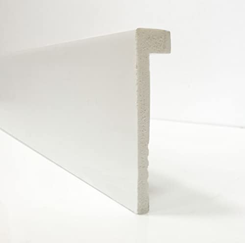 Cubre ZÃ³calo-RodapiÃ© Blanco de PVC hidrÃ³fugo, 10cm de alto y 220 de largo