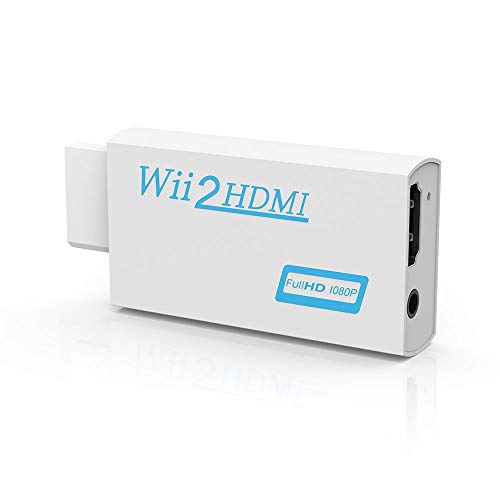 Iraza Adaptador de Consola Wii a HDMI 720p/1080P HD convertidor con Salida de Audio de 3,5 mm Wii a HDMI convertidor para televisiÃ³n Wii Monitor Beamer.