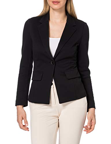 United Colors of Benetton Giacca 2by652414 Chaqueta, Nero 100, 34 para Mujer
