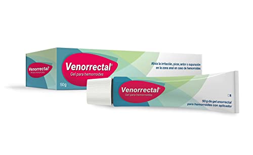 Venorrectal gel para hemorroides con aplicador - Alivio dolor e irritaciÃ³n - PrevenciÃ³n y coadyuvante de hemorroides- 50gr
