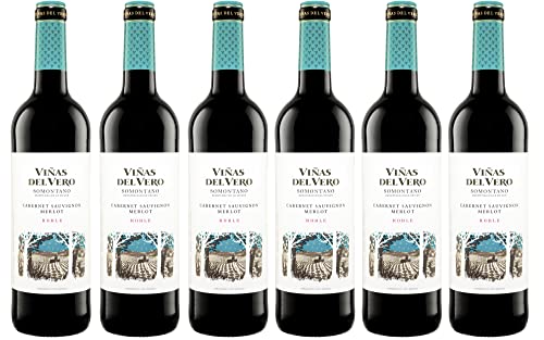 ViÃ±as Del Vero Tinto Cabernet-Merlot - Vino D.O. Somontano - 6 botellas de 750 ml - Total: 4500 ml