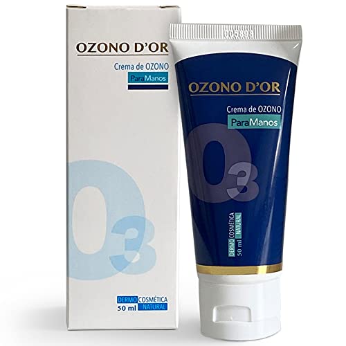 OZONO D'OR - Crema de Manos Reparadora con Ozono 100% Natural y ECO. para Manos Agrietadas y Secas | Crema Manos para los SabaÃ±ones por su Contenido en Aceite Ozonizado. | 50 ml
