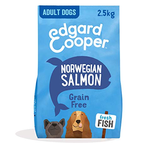 Edgard & Cooper Pienso para Perros Adultos Comida para Perros Seca Natural Sin Cereales Hipoalergenico 2.5kg SalmÃ³n Fresco, FÃ¡cil de digerir, AlimentaciÃ³n Sana Sabrosa y Equilibrada
