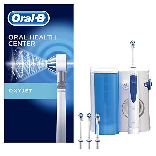 Oral-B Oxyjet Sistema De Limpieza Irrigador Bucal Con TecnologÃ­a Braun, 4 Cabezales Oxyjet