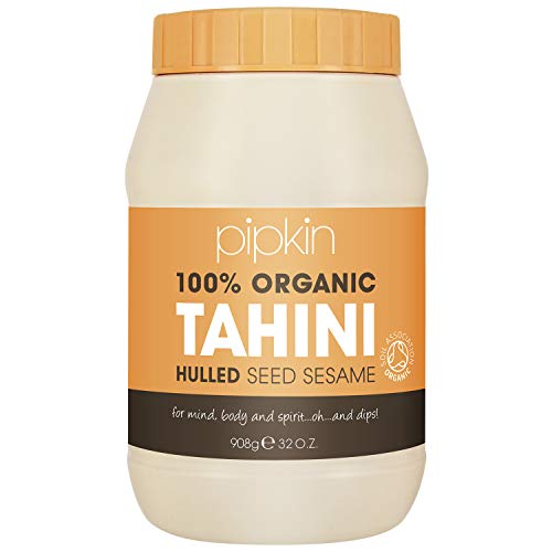 Pipkin 100% Pasta de Tahini OrgÃ¡nica 908g - Semillas de SÃ©samo EtÃ­opes Asadas y Prensadas - Todo Natural, Kosher, Vegano, No GMO