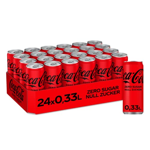 Coca Cola Zero, 24 x 33cl Lata