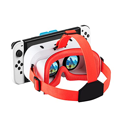 DEVASO VR Headset Compatible con Nintendo Switch 3D VR (Realidad Virtual) Gafas, Interruptor VR Labo Gafas para Nintendo Switch