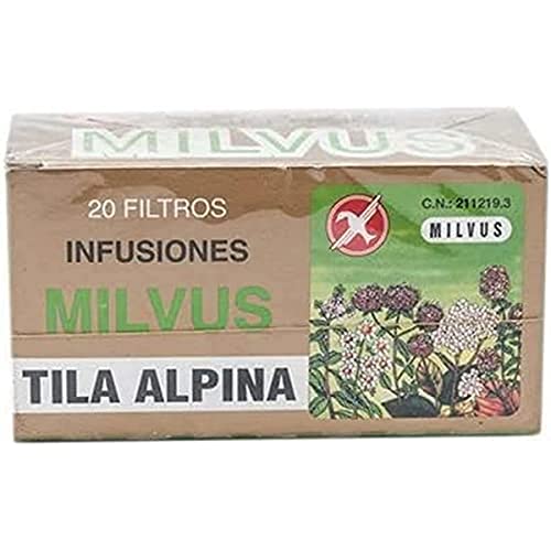 Milvus Tila Alpina 20 Filtros Con Petalos De Azahar Envase De 20 Filtros 20