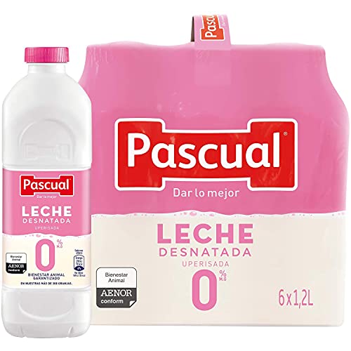 Pascual â€“ Leche Desnatada Bienestar Animal â€“ 6 x 1,2L