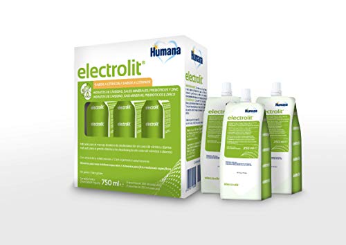 Electrolit, SoluciÃ³n de RehidrataciÃ³n Oral para niÃ±os y adultos con Sales Minerales, Fibras PrebiÃ³ticas y Zinc - 3 Pouches de 250 ml