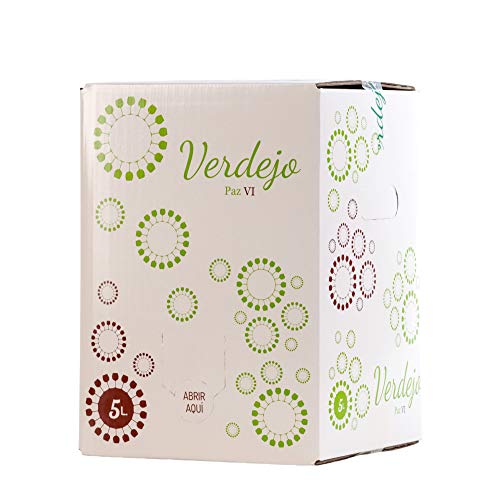 Bag in Box 5L vino blanco verdejo 5 Litros afrutado seco caja de vino blanco con grifo Verdejo Paz VI | Bodega Los Corzos