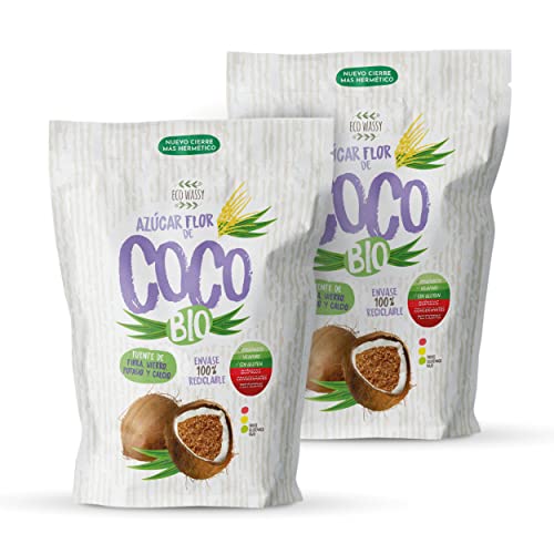AzÃºcar De Coco Organico | AzÃºcar Bio, Sin Gluten. (600Gr) 100% Natural Y Con Bajo Ã�ndice GlucÃ©mico. Azucar De Flor De Coco EcolÃ³gico, Apto Vegano.