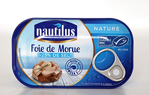 Nautilus - HÃ­gado de bacalao natural, de Francia, 120 g.