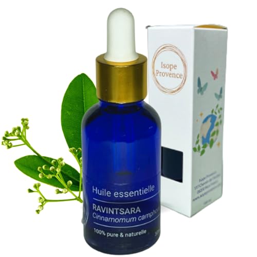 Aceite esencial de Ravintsara 30 ml (Cinnamomum Camphora), 100% puro y natural