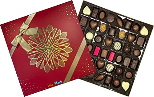 Belgian Luxury Chocolates 46 Piezas - En Caja Regalo de Lujo. Bombones de Chocolate Fabricados en BÃ©lgica. WikiMark.