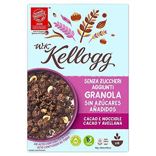 KELLOGGS cereales wk granola con cacao y avellanas caja 300 gr