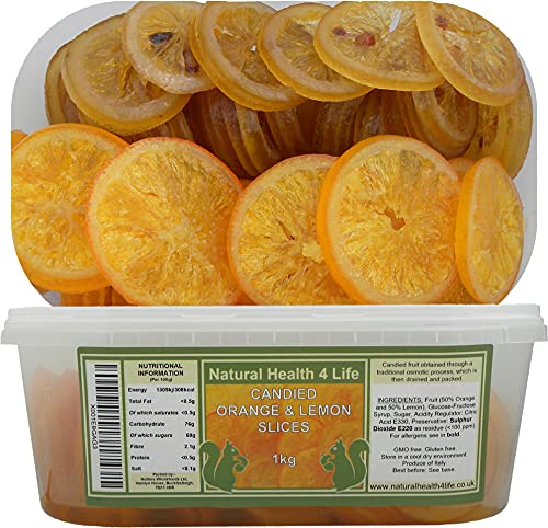 Rebanadas de naranja y limÃ³n confitadas 1kg