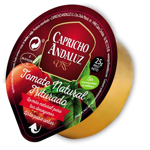 Caja 160 Tarrinas de Tomate Natural Triturado 25g