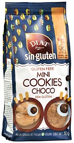 DIAT Radisson - Mini Cookies Sin Gluten | Galletas con Pepitas de Chocolate | Cookies de Chocolate sin Gluten | Galletas Veganas | Sin Aceite de Palma | Producto Gluten Free