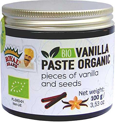 Pasta de vainilla Bio / EcolÃ³gica / con trozos de vainilla y semillas de vainilla / 100 g
